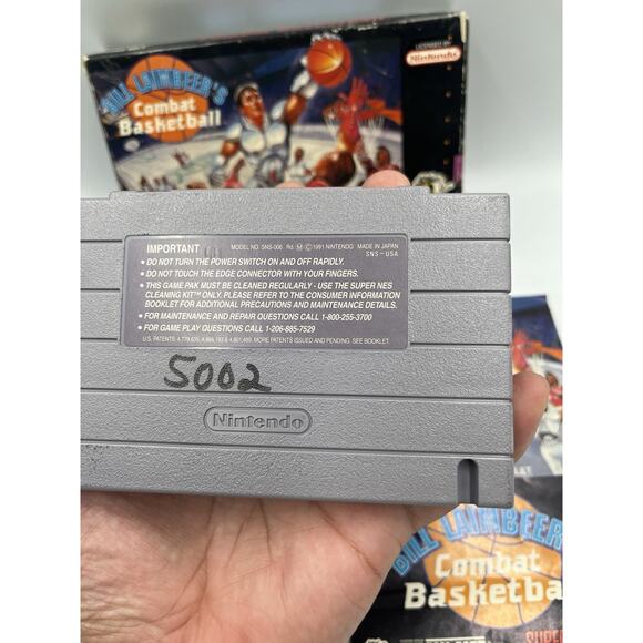 SNES Games - Bill Lambeer's Combat Basketball - Excellent Condition - Picture 5 of 14